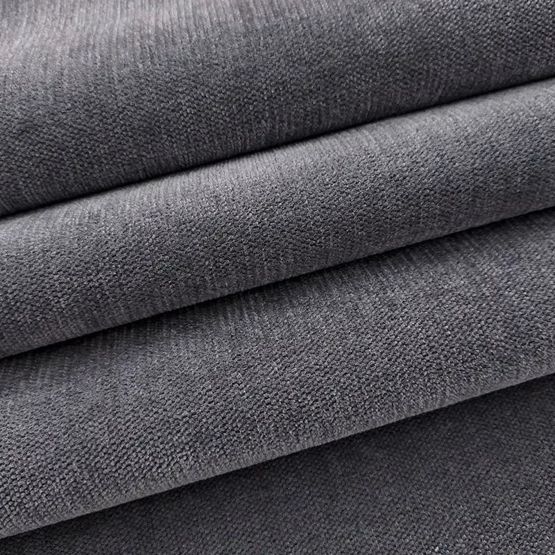 Thick plain chenille fabric for upholstery and sewing