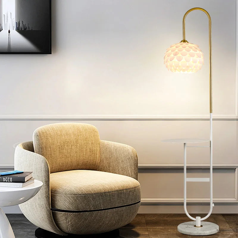Acrylic designer floor lamp for modern indoor lighting