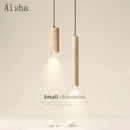 Nordic wabi-sabi stone pendant light for indoor lighting