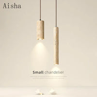 Nordic wabi-sabi stone pendant light for indoor lighting