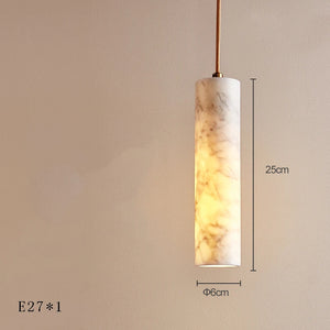 Luxury modern marble LED pendant lamp