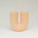 geometric u-shaped scented candles for home decor