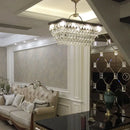 Retro crystal teardrop LED pendant light for interior decor