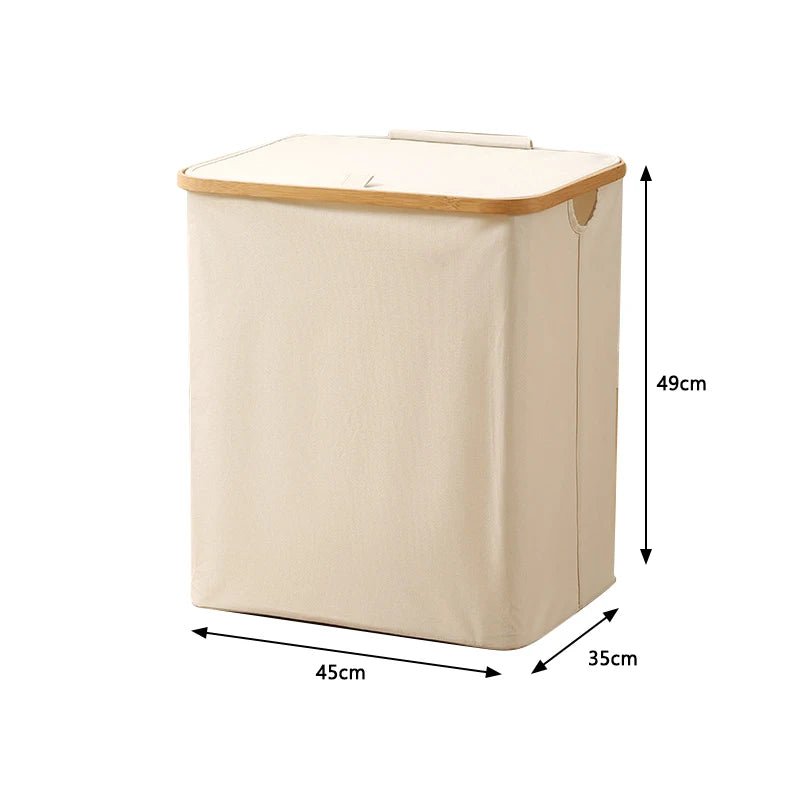 foldable laundry basket with oxford fabric lid
