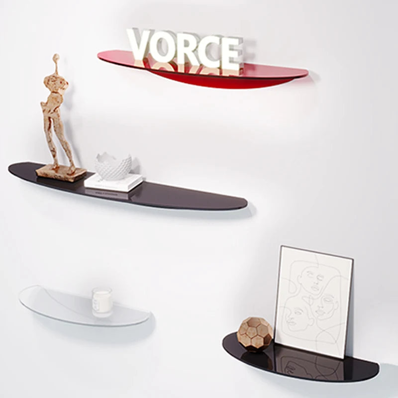 acrylic floating shelf for modern invisible storage