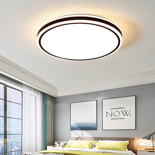 Modern round recessed LED nordic ambience lamp - vue 4 sur 10