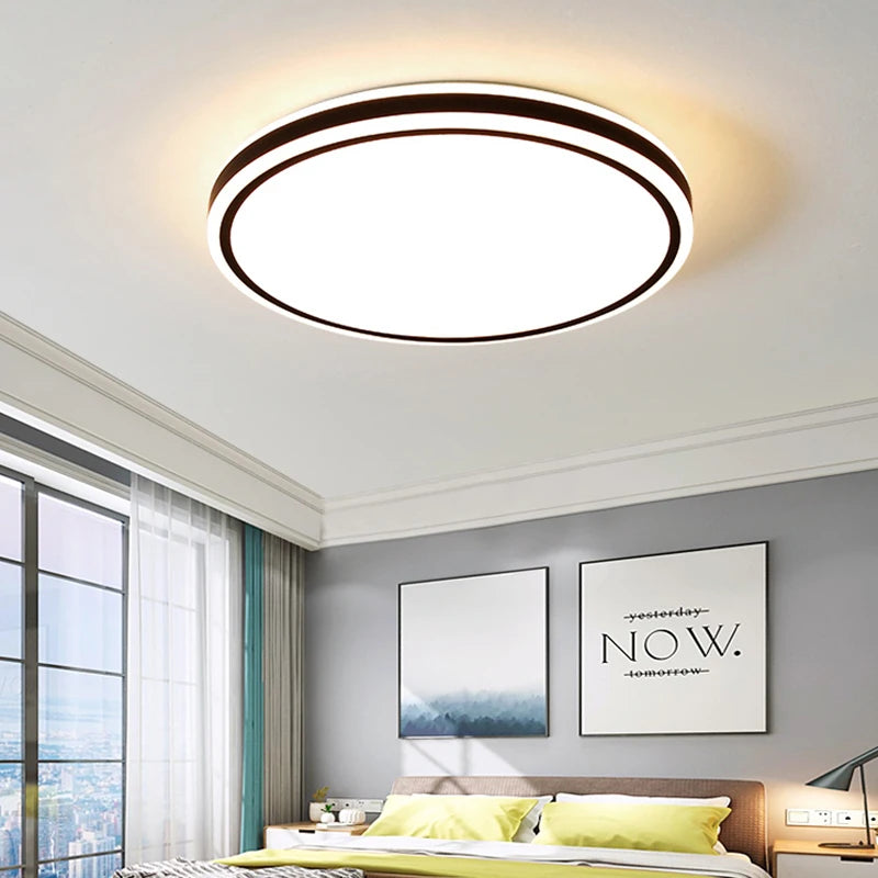 Modern round recessed LED nordic ambience lamp - vue 4 sur 10