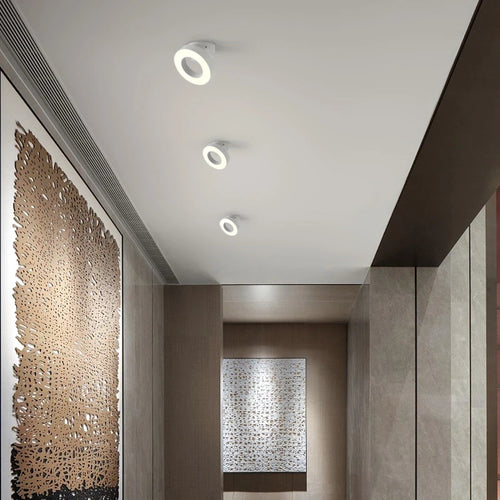 Anti-glare foldable surface-mounted LED ring ceiling spotlight - vue 7 sur 10