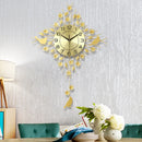 unique metal european design pendulum wall clock