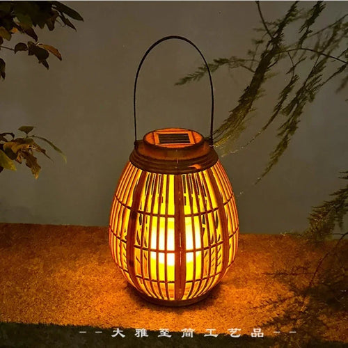 Hanging solar lanterns for outdoor and garden lighting - vue 6 sur 7