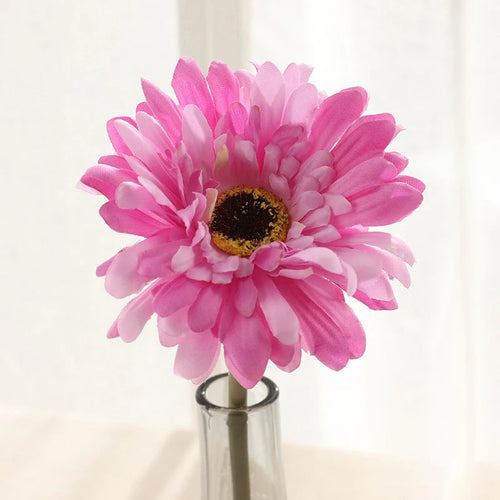 Set of artificial gerbera flower heads for indoor and outdoor decoration - vue 10 sur 11