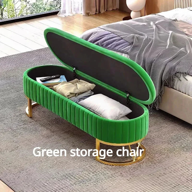 Nordic modern stool, lightweight and practical for storage - vue 3 sur 11