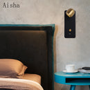 Decorative wall light with switch and USB port