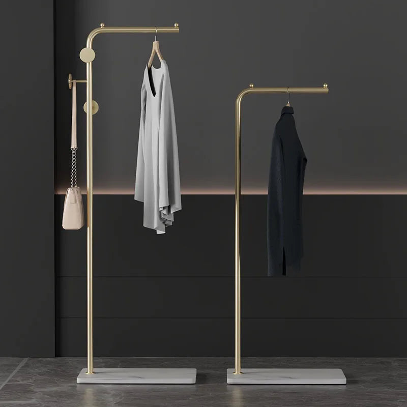 modern wrought iron coat rack for clothes and bags