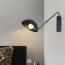 Nordic retro long arm wall light with modern LED design