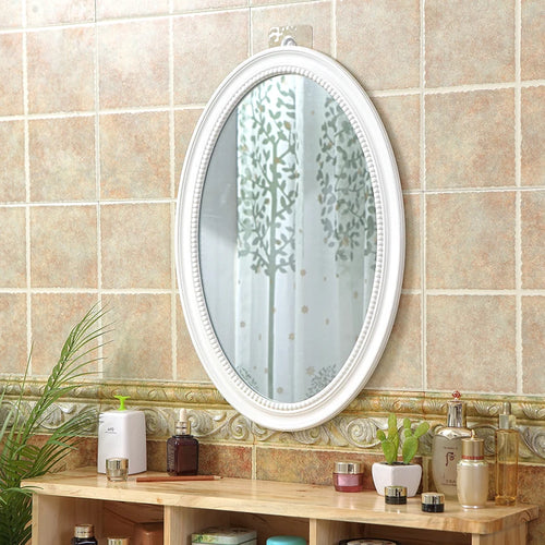Nordic oval decorative mirrors hanging in macrame - vue 4 sur 12