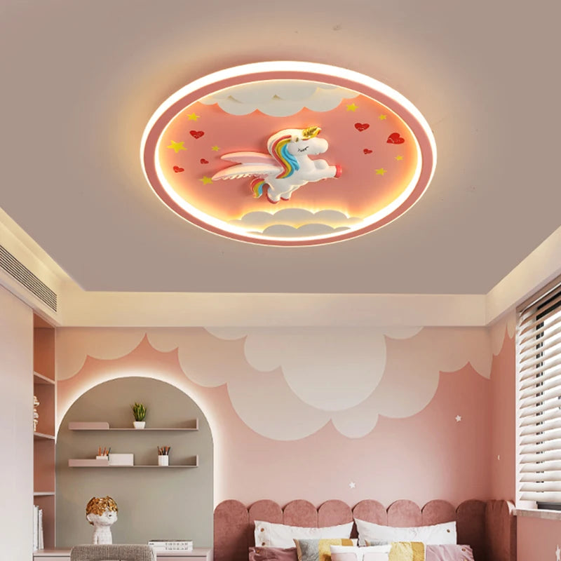 Creative LED ceiling light for children's room decor - vue 6 sur 8