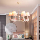 Nordic style rotating LED children’s chandelier, romantic and cosy