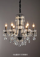 Modern crystal chandelier with pearls and LED lighting