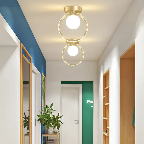 plafonnier led moderne en verre pour décoration intérieure et éclairage - vue 2 sur 10