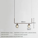 Minimalist glass pendant light for bar and restaurant