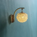Nordic designer decorative crystal ball wall light