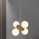 Nordic style milky glass chandelier for interior decoration