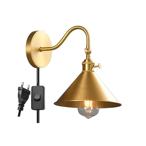 Modern adjustable copper LED wall light - vue 15 sur 23