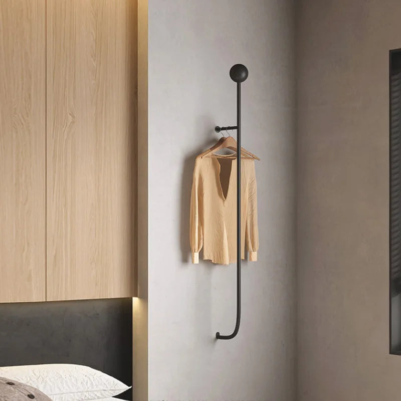decorative metal wall mounted coat rack for nordic men's clothing