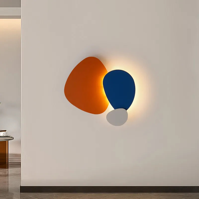 Modern colourful LED wall light