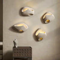 Nordic wabi sabi cement wall light creative design for decoration