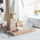 natural marble bathroom accessory set