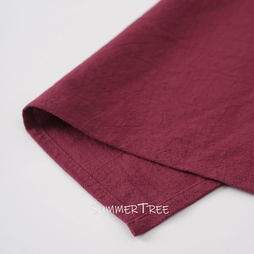 Set of 6 washed cotton napkins mediterranean style - vue 3 sur 6