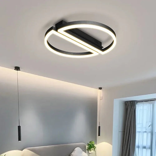 Industrial style LED chandelier for modern interior decoration - vue 2 sur 12