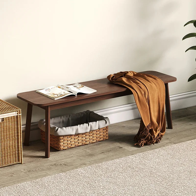 walnut stool for dining room and fitting room Chinese style