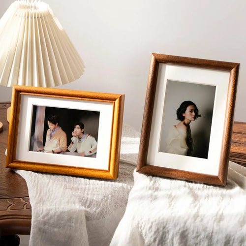Premium personalised wooden wedding photo frame - vue 4 sur 6