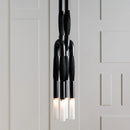 Acrylic fabric pendant light for an elegant hanging lamp