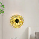 Nordic round metal LED wall light for modern interiors