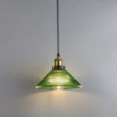 Nordic style green glass pendant light