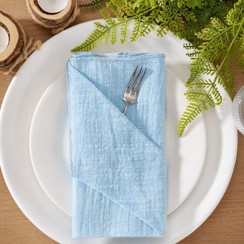Handmade cotton gauze napkin set