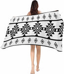 Soft absorbent aztec pattern beach towel polyester