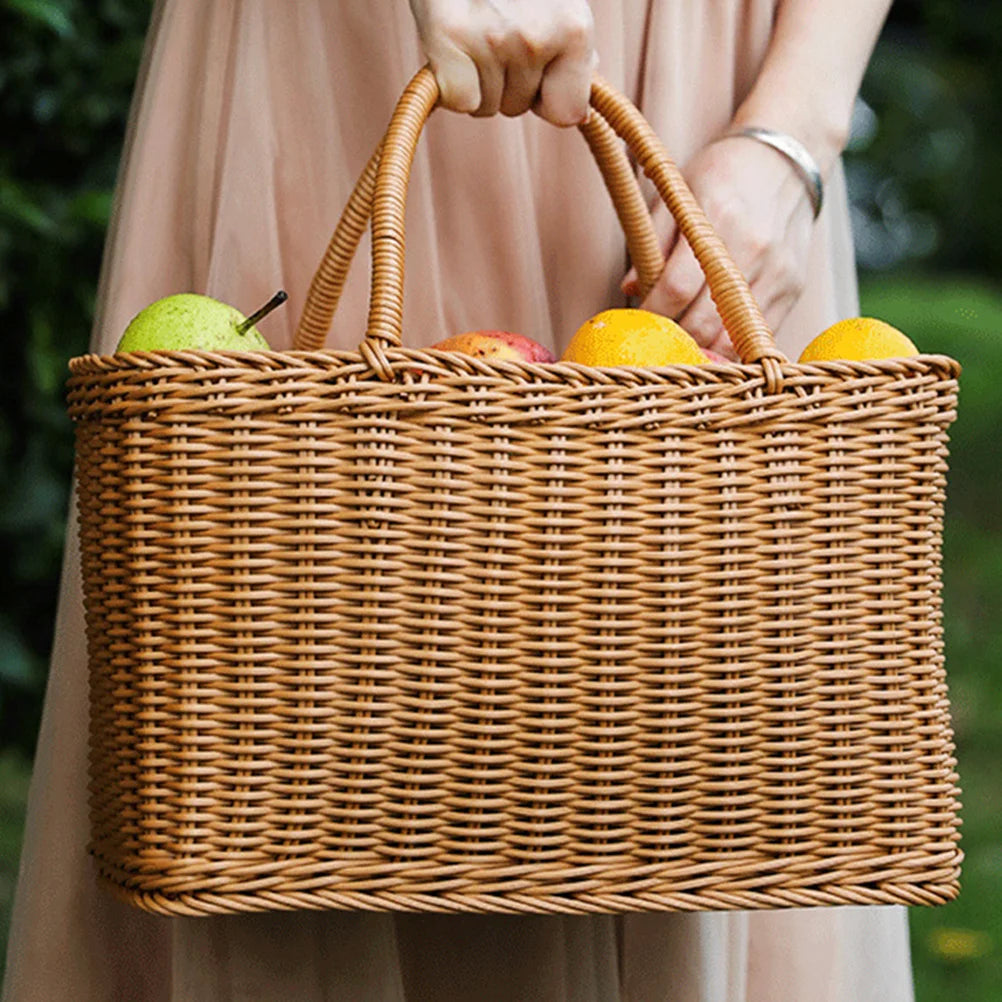 woven basket for plants decoration and multifunctional storage - vue 5 sur 7