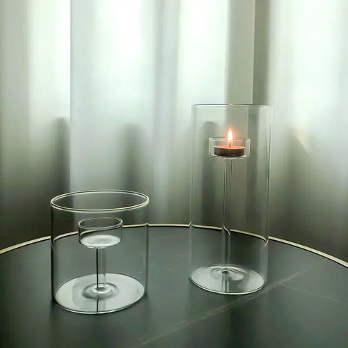 modern candle holder set for wedding decoration - vue 4 sur 9