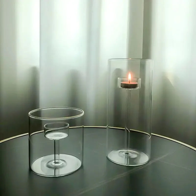 modern candle holder set for wedding decoration - vue 3 sur 9