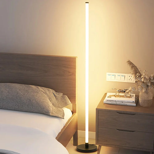 Modern LED floor lamp long strip light for bedroom and living room - vue 2 sur 9