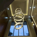 Modern crystal chandelier with ring for interior decoration