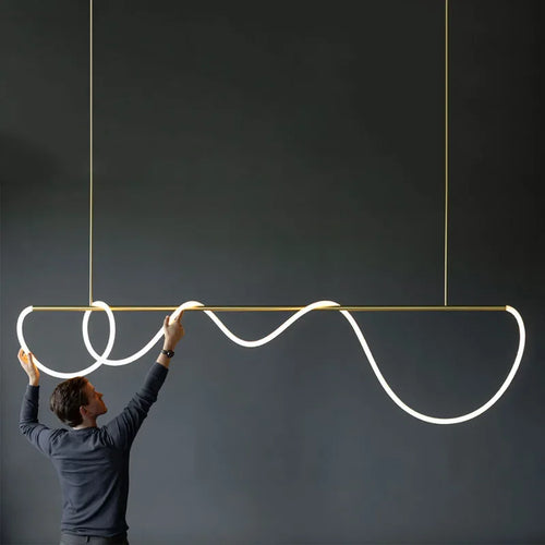 Nordic designer LED dimmable chandelier for indoor use - vue 3 sur 25