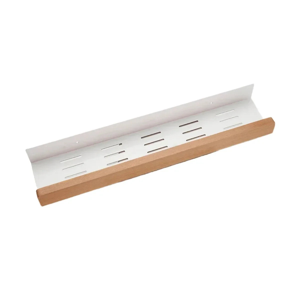 Bathroom Storage Shelves，Wooden bathroom Rack Wall-Mounted Punch-Free, Seasoning Board shower Storage Rack，bath shelf organizer - vue 8 sur 8