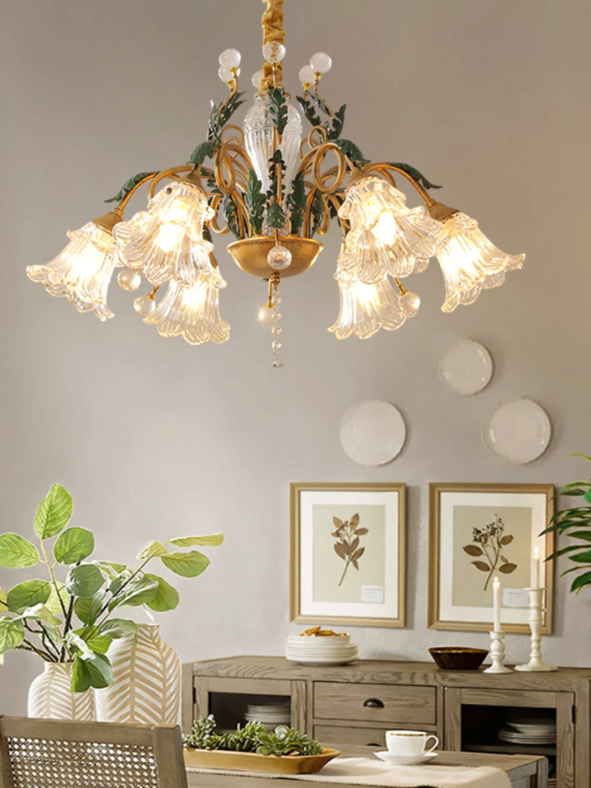 lustre moderne en cristal pour un éclairage raffiné - vue 4 sur 10