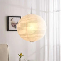 Japanese style rice paper pendant light for interior decoration